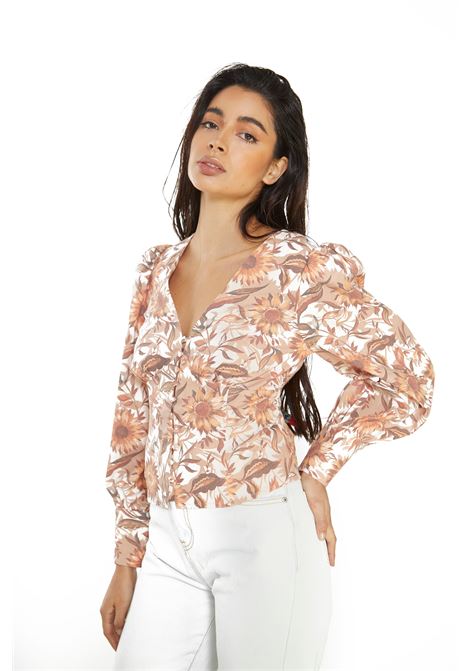 LADIES TOP GLAMOROUS | Top | CK5616AMULTI SUNFLOWER